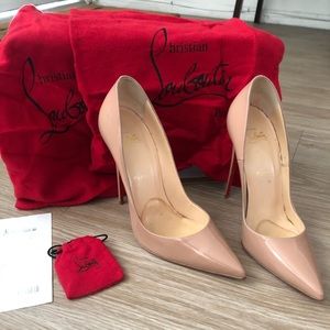 Christian Louboutin So Kate 120 Patent (Nude) 40.5
